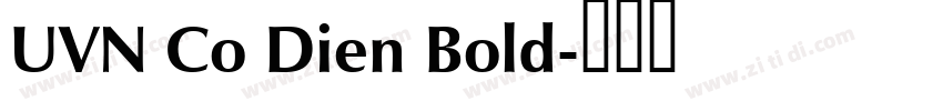 UVN Co Dien Bold字体转换